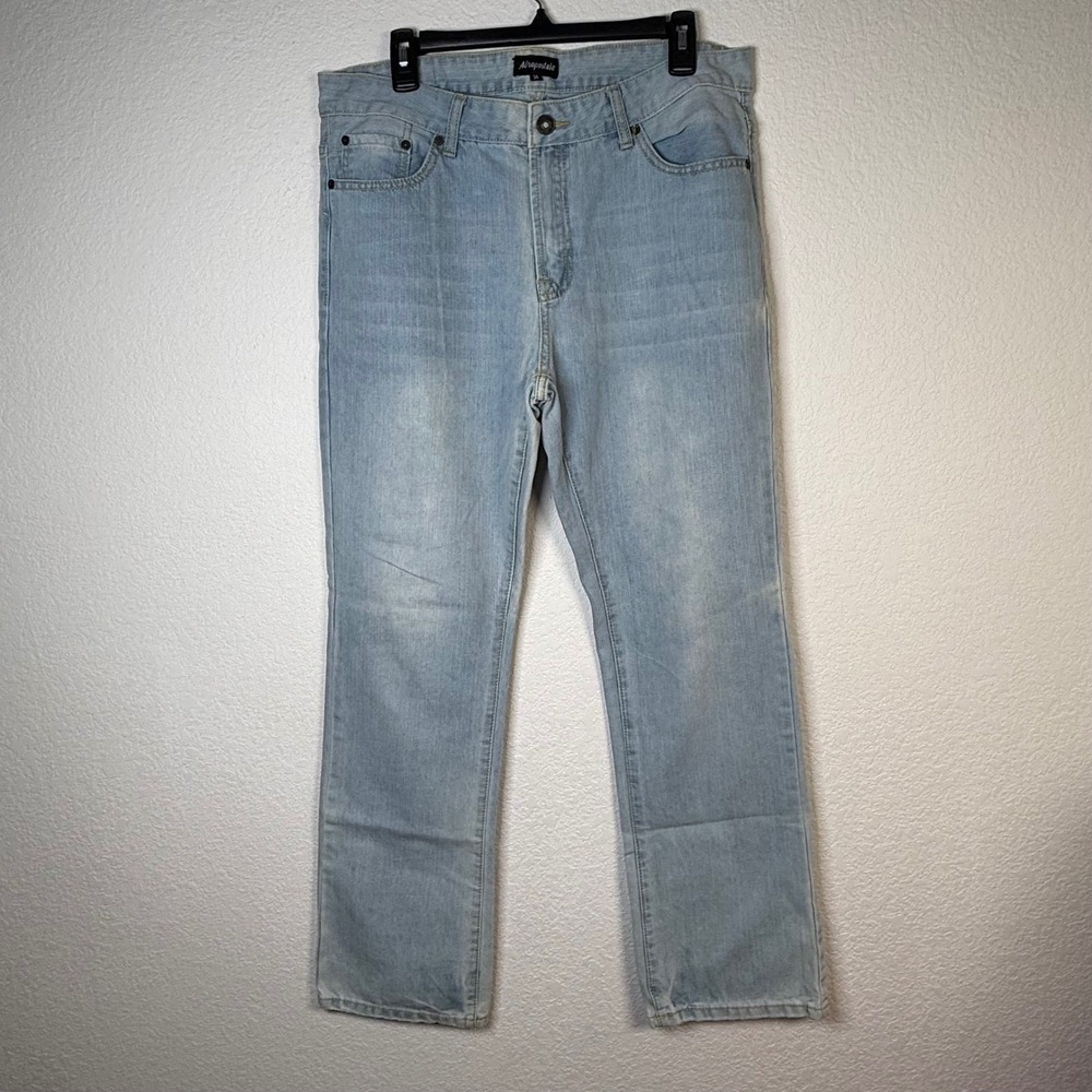Aeropostale Slim Boot Jeans Mens Size 34 Light Wash Denim Casual Pants